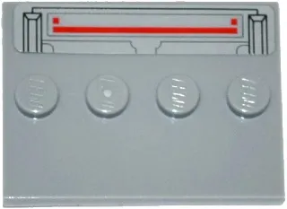 Tile, Modified 3 x 4 with 4 Studs in Center with SW TIE Advanced Prototype Pattern (Sticker) - Set 75082