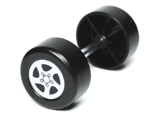 Duplo Wheel Double Assembly with Metal Axle and Spinner Pattern