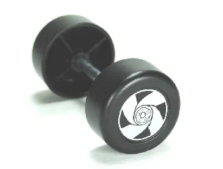 Duplo Wheel Double Assembly with Metal Axle and 4 Spoke Spinner Pattern