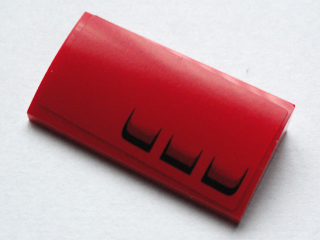 Slope, Curved 2 x 4 x 2/3 with Bottom Tubes with Air Intakes Pattern Model Right Side (Sticker) - Set 75913