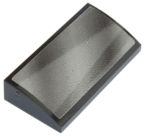 Slope, Curved 2 x 4 x 2/3 with Bottom Tubes with Silver Vehicle Mirror Pattern (Sticker) - Set 42054