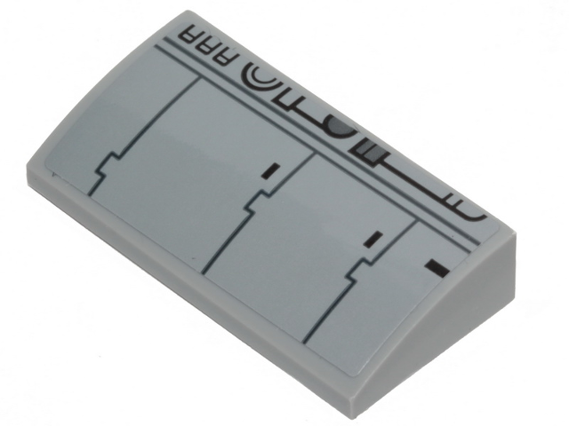 Slope, Curved 2 x 4 x 2/3 with Bottom Tubes with SW Millennium Falcon Pattern 8 (Sticker) - Set 75257