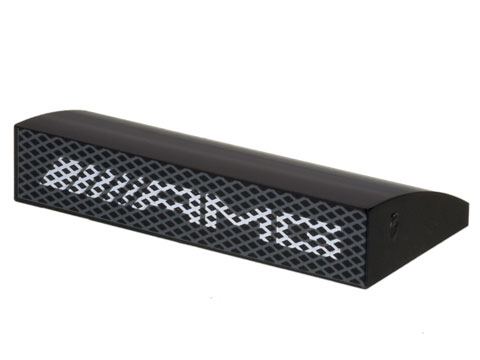 Slope, Curved 2 x 4 x 2/3 with Bottom Tubes with Dark Bluish Gray Grille, White 'AMG' Logo Pattern
