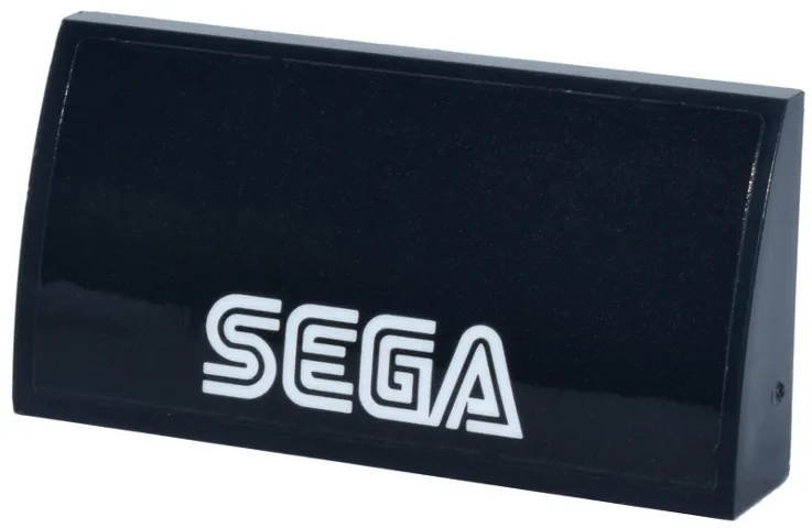 Slope, Curved 2 x 4 x 2/3 with Bottom Tubes with White 'SEGA' Logo Pattern (Sticker) - Set 40926