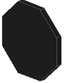 Road Sign 2 x 2 Octagon with Clip