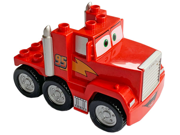 Duplo Cars Truck Semi-Tractor with '95' and Lightning Bolt Pattern (Cars Mack)