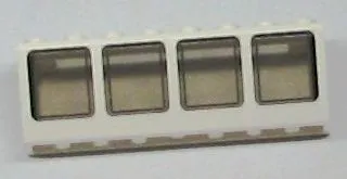 Window 2 x 8 x 2 Boat with Trans-Brown Glass (89648 / 89649)