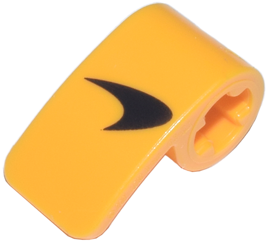 Technic, Panel Curved 2 x 1 x 1 with Black McLaren Logo Pattern
