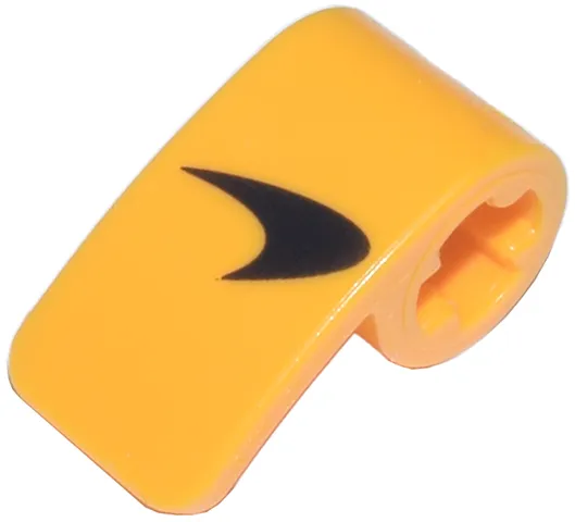 Technic, Panel Curved 2 x 1 x 1 with Black McLaren Logo Pattern