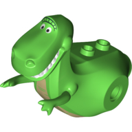 Dinosaur Body 'Rex', Rubber Front Feet with Dark Tan Stomach and Eyebrows Pattern