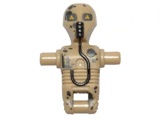 Torso/Head Mechanical, 2-1B Medical Droid, Dotted Badge and Peeling Paint Pattern