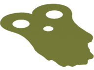 Minifigure Armor Pauldron Cloth, Tattered, Long (Length 35mm)