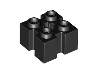 Brick, Modified 2 x 2 with Channels and Axle Hole