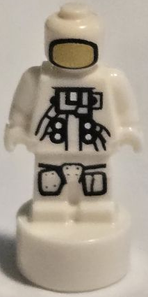 Minifigure, Utensil Statuette / Trophy with NASA Astronaut Pattern