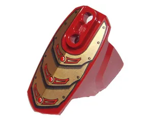 Hero Factory Armor with Ball Joint Socket - Size 5 with Gold Armor Pattern