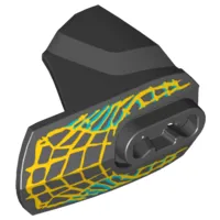 Hero Factory Armor with Ball Joint Socket - Size 4 with Yellow Beast Scales Pattern