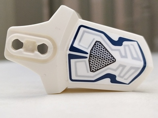 Hero Factory Shoulder Armor with Dark Blue and Silver Lines Pattern (Sticker) - Set 70788