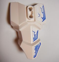 Large Figure Torso Armor with 2 Chest Holes with Blue and White Fracture Pattern (Stickers) - Set 6230