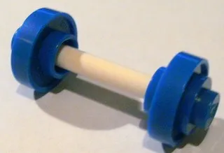 Minifigure, Utensil Barbell Weights with White Bar