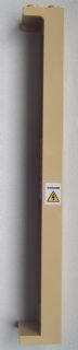 Support 2 x 2 x 13 with 5 Pin Holes with Electricity Danger Sign Pattern on Left Side (Sticker) - Set 8639