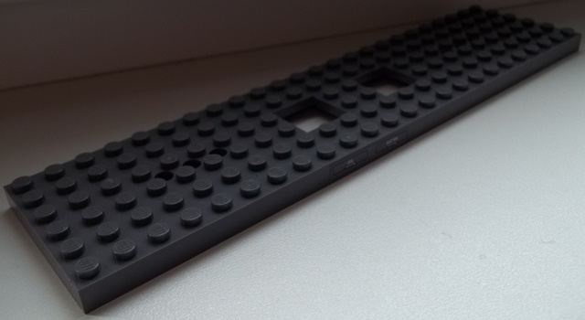 Train Base 6 x 24 with White 'OIL' and 'WATER' on Left Side and 'PNEUMATICS' and 'ELECTRICS' on Right Side Pattern Off-Center (Stickers) - Set 60051