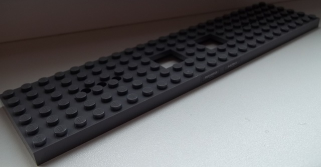 Train Base 6 x 24 with White 'OIL' and 'WATER' on Left Side and 'PNEUMATICS' and 'ELECTRICS' on Right Side Pattern Centered (Stickers) - Set 60051