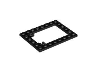Plate, Modified 6 x 8 Trap Door Frame Horizontal (Long Pin Holders)