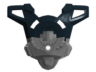 Hero Factory Chest Armor with Trapezoid Shoulders and Black Top Pattern