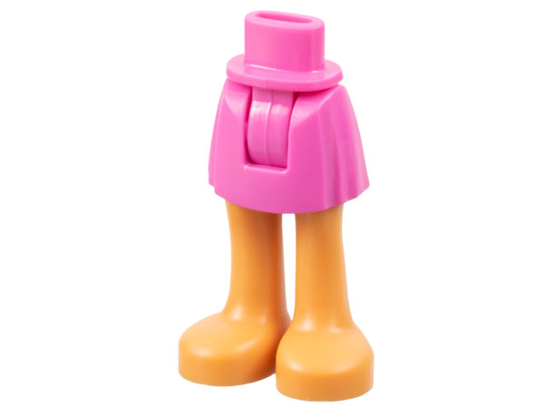 Mini Doll Hips and Skirt with Molded Nougat Legs Pattern - Thick Hinge