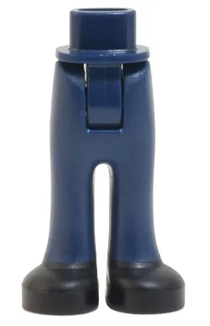 Mini Doll Hips and Trousers with Back Pockets with Molded Black Shoes Pattern - Thick Hinge