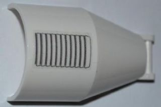 Windscreen 6 x 4 x 2 Round with Bar Handle with Vent Pattern (Sticker) - Set 3367