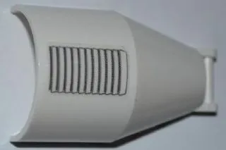 Windscreen 6 x 4 x 2 Round with Bar Handle with Vent Pattern (Sticker) - Set 3367