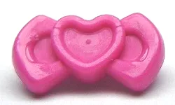 Friends Accessories Bow with Heart and Small Pin