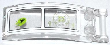 Windscreen 6 x 2 x 2 with Bar Handle with Target Head-Up Display (HUD) and Squashed Fly Pattern (Sticker) - Set 70707