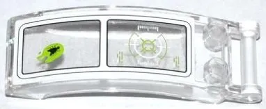 Windscreen 6 x 2 x 2 with Bar Handle with Target Head-Up Display (HUD) and Squashed Fly Pattern (Sticker) - Set 70707