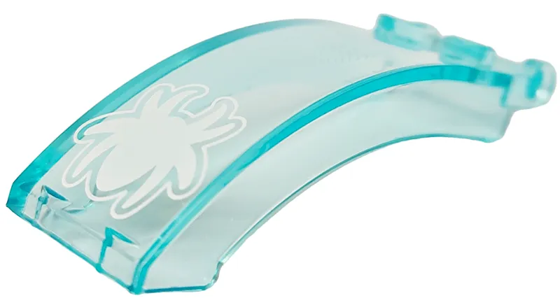 Windscreen 6 x 2 x 2 with Bar Handle with White Spider with Curved Legs Pattern