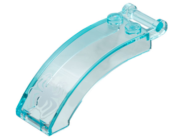 Windscreen 6 x 2 x 2 with Bar Handle with White Spider with Bent Legs Pattern