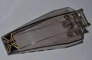 Windscreen 8 x 4 x 2 with 4 Studs and Bar Handle with Snake Skull Pattern (Sticker) - Set 9444