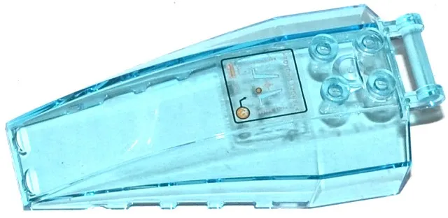 Windscreen 8 x 4 x 2 with 4 Studs and Bar Handle with Head-Up Display (HUD) with 'FIRE' and 'TARGET ENGAGE' Pattern (Sticker) - Set 70162