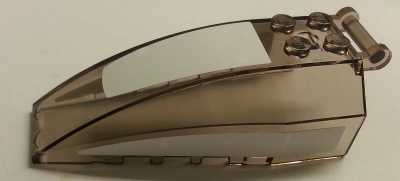 Windscreen 8 x 4 x 2 with 4 Studs and Bar Handle with White Panels Pattern (Stickers) - Set 9525