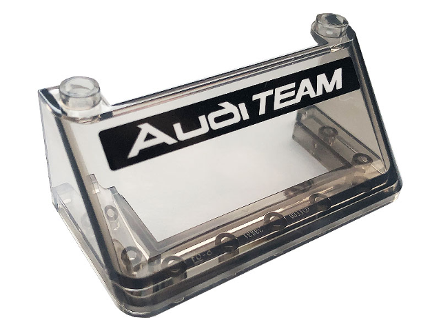 Windscreen 3 x 6 x 2 with 'Audi TEAM' on Black Background Pattern (Sticker) - Set 76897