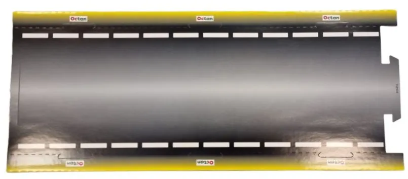 Paper Cardboard Baseplate for Set 891970, Octan Road / Racetrack Pattern