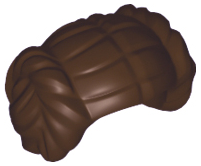 Minifigure, Hair Female with 2 Buns, Center Part (Princess Leia 2011)