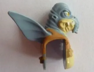 Minifigure, Head, Modified SW Watto with Vest and Belt Pattern