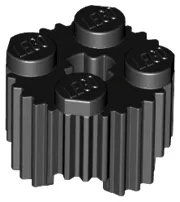 Brick, Round 2 x 2 with Axle Hole and Grille / Fluted Profile