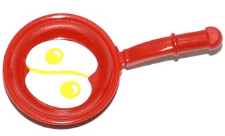 Friends Accessories Frying Pan with 2 Fried Eggs Pattern (Sticker) - Set 41034