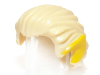 Minifigure, Hair Swept Back with Pointed Yellow (Elf) Ears Pattern