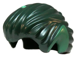 Minifigure, Hair Swept Back with Pointed Green Ears Pattern