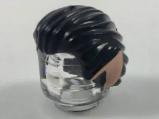 Minifigure, Hair Swept Back with Pointed Light Nougat Ears Pattern