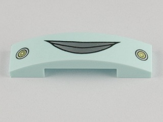 Slope, Curved 4 x 1 x 2/3 Double with Lips and Round Headlights Pattern (Flo)